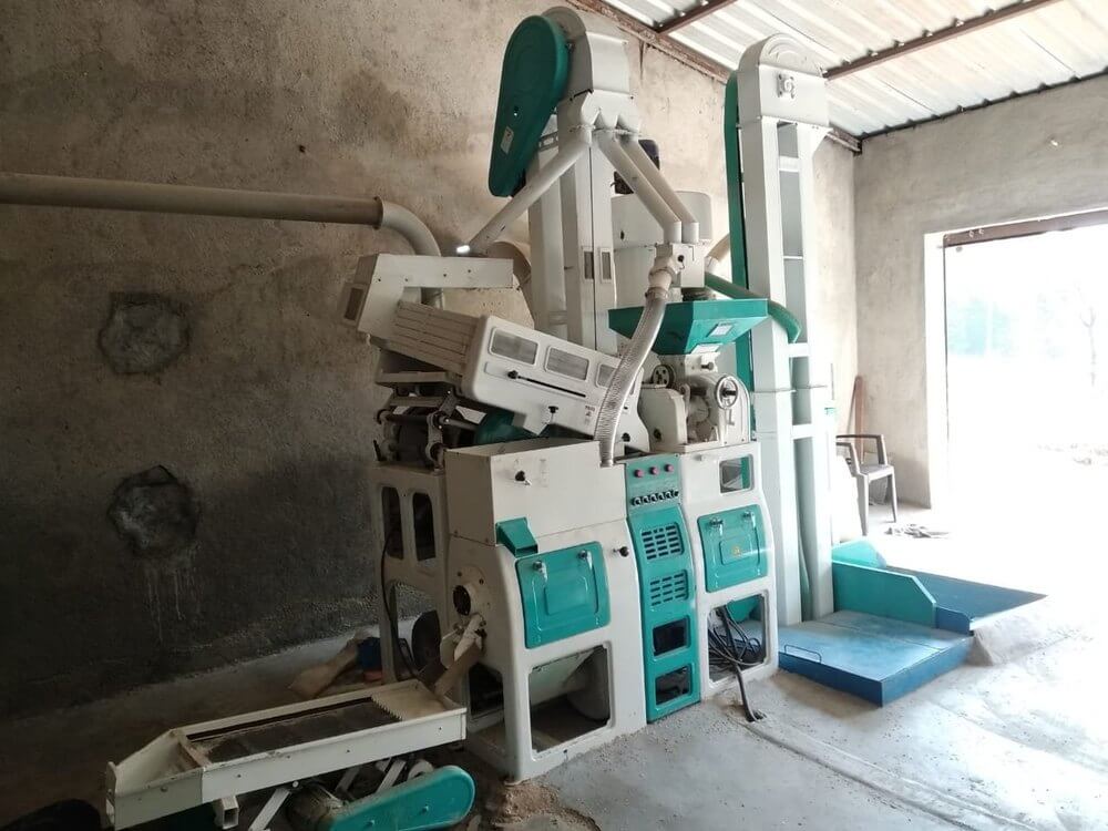 automatic 2 ton per hour rice mill plant